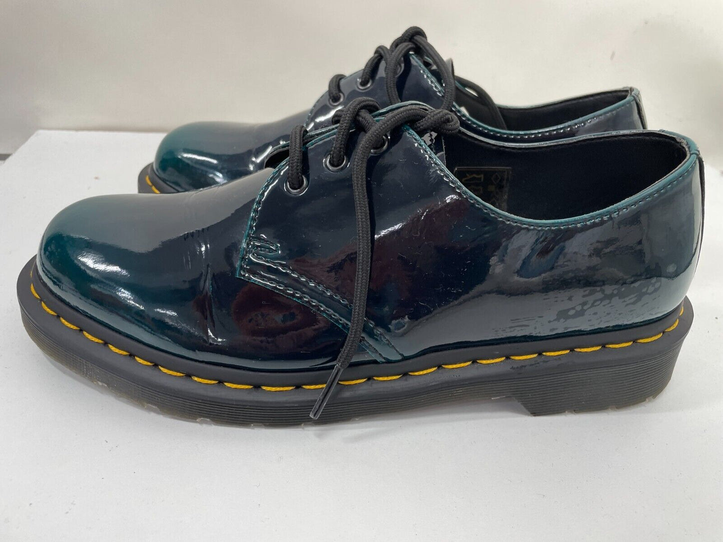 Dr Martens Airwair Womens 9 Vegan 1461 Oxford Shoes Super Glossy Finish 26890431