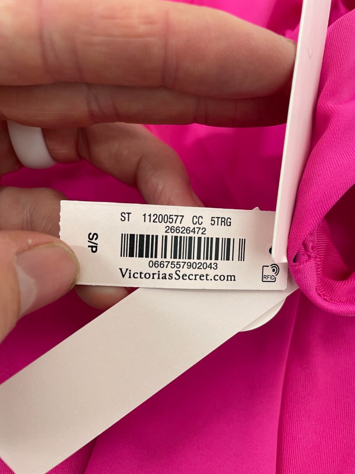 Victoria's Secret Women's S Mix-and-Match Bikini Bandeau Brazilian Forever Pink