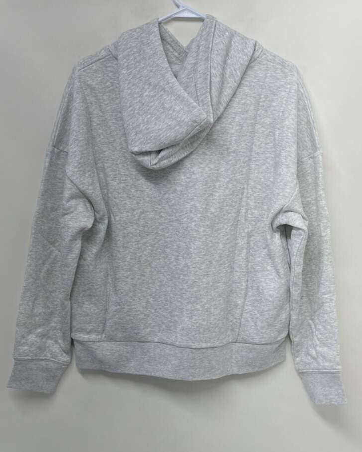 Fabletics Womens XS The Go To Hoodie Pullover Light Grey Heather Sweatshirt