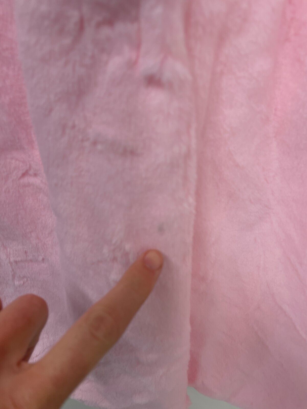 LA Coalition Womens M Faux Fur Coat Long Jacket Baby Pink Plush