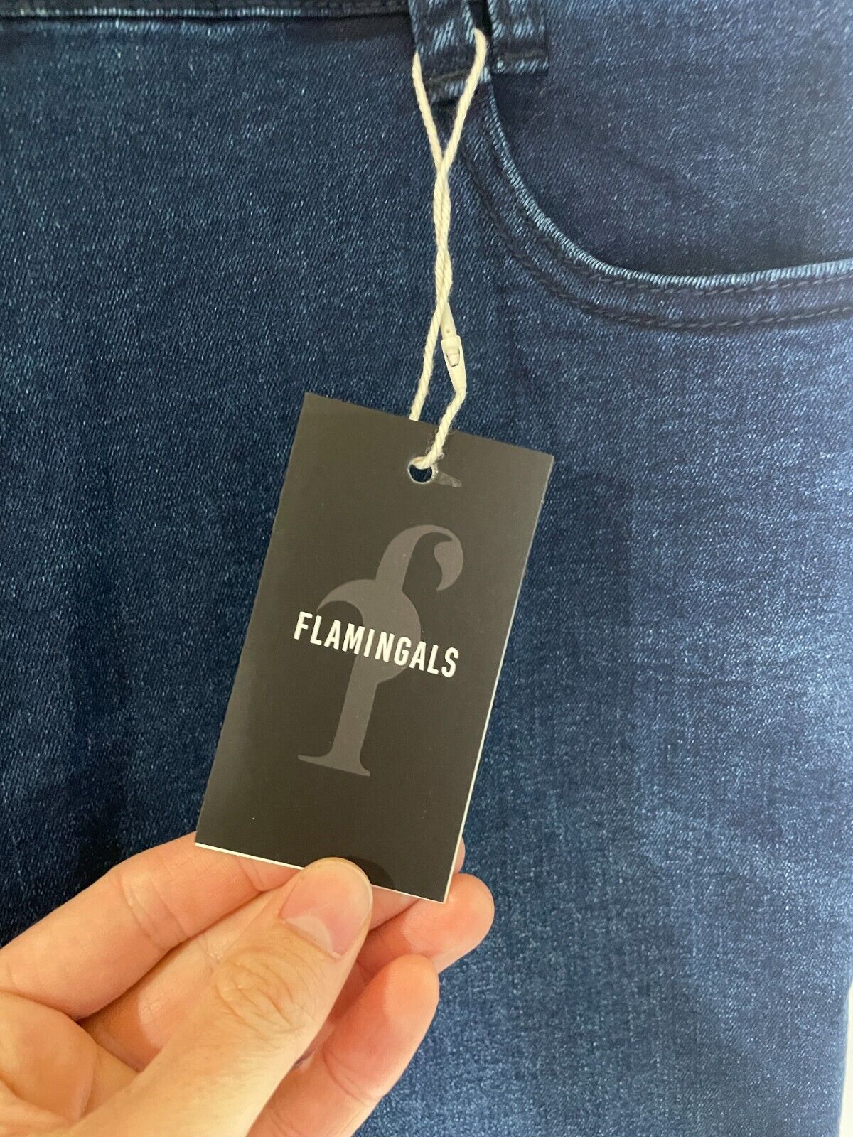 Flamingals Women's 2XL Booty Shaping Stretch Curvy Tummy Control Flare Leg Jean