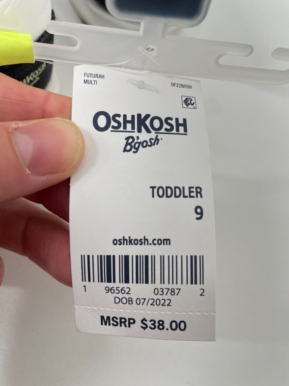 OshKosh B'Gosh Boys Toddler 9 Futurah Ever Play Shoes Sneaker Gray OF22B03H