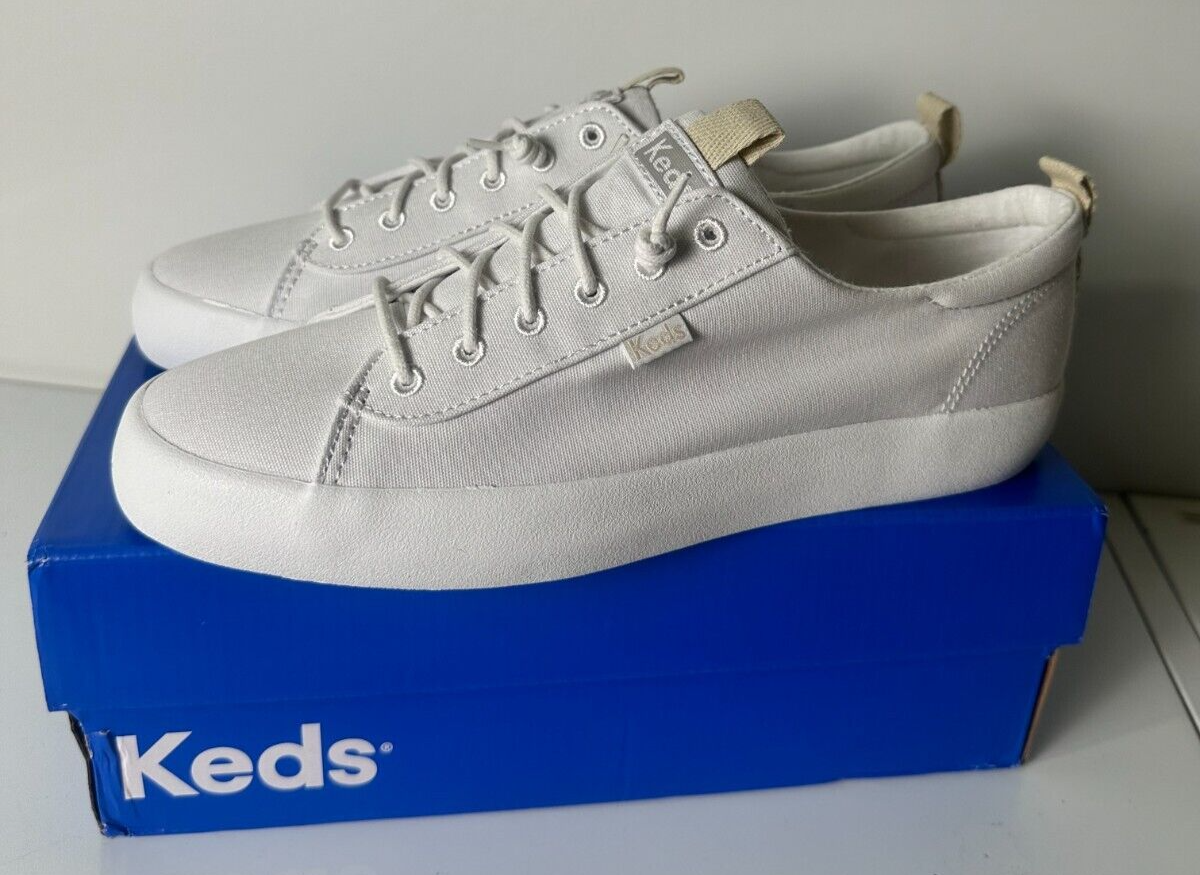 Keds Women's 7 Kickback Canvas Slip On Casual Sneakers Shoes White WF66041