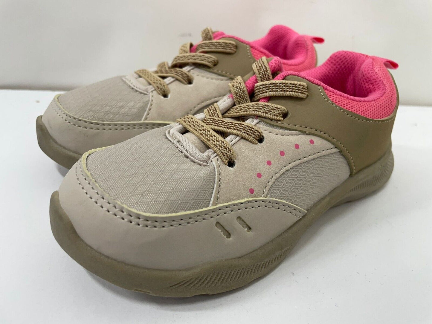 Oshkosh B'gosh Girls Youth Kids 11M Fable Shoes Sneakers Beige Pink