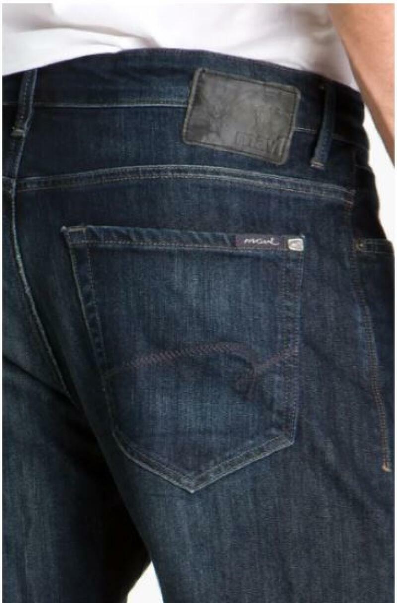 Mavi Mens 46x32 Deep Stanford Dark Wash Matt Relaxed Fit Jeans Straight Leg