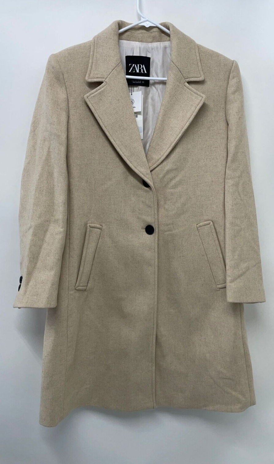 Zara sand shop coat