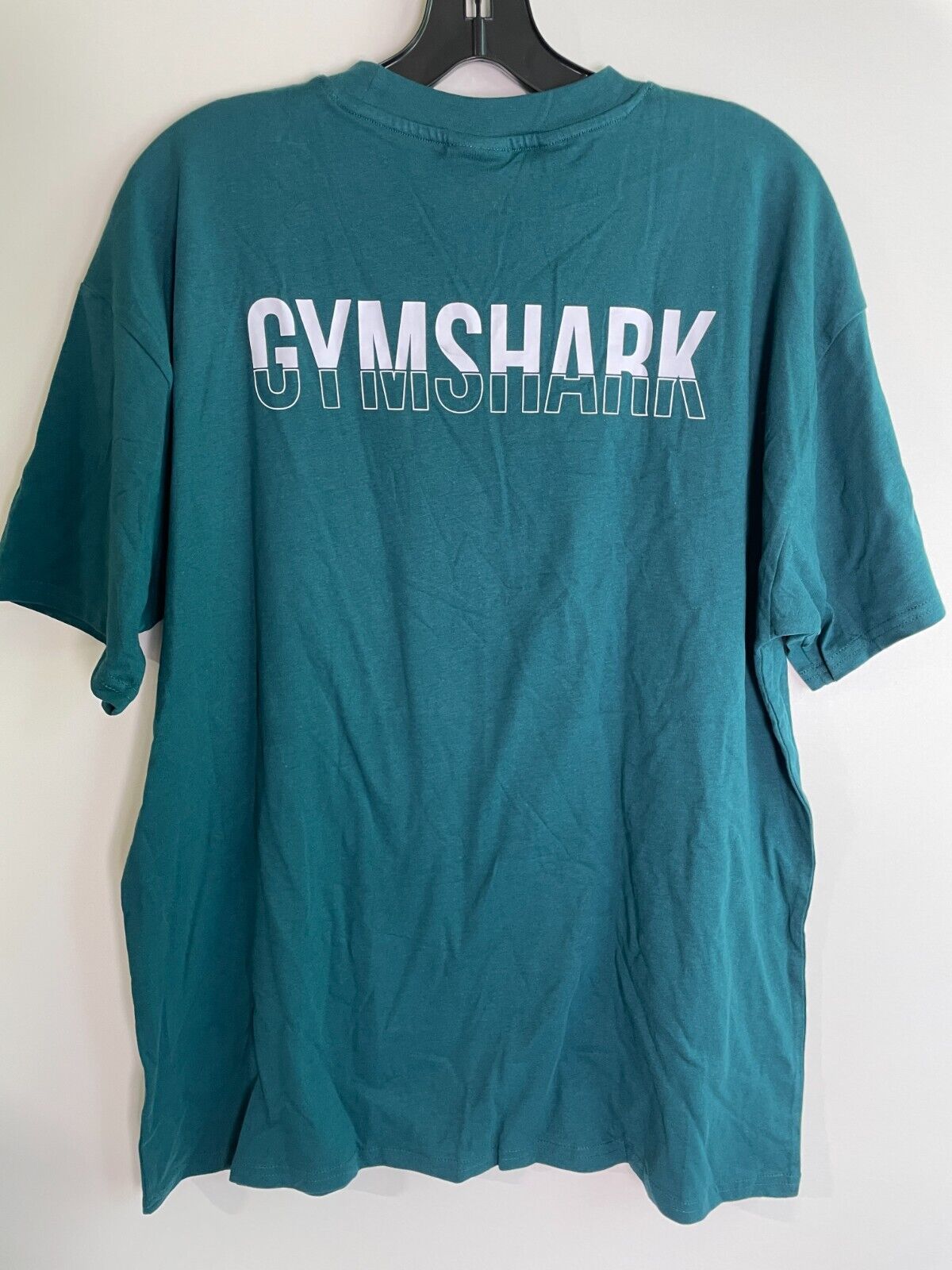 Gymshark Womens M Fraction Oversized Short Sleeve T-Shirt Deep Teal B3A6L-TBJ0