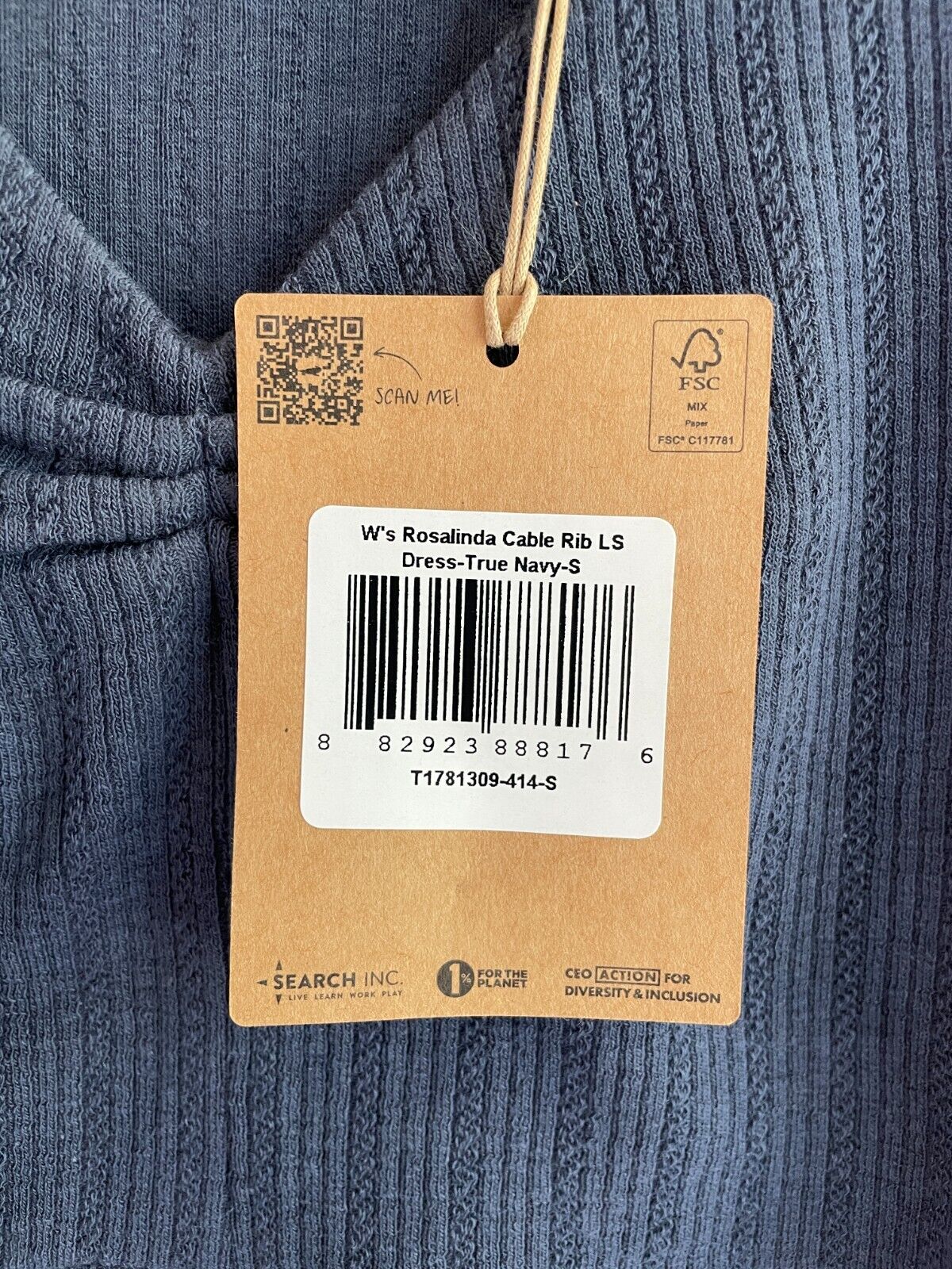 Toad & Co Women's S Rosalinda Cable Rib A-Line Dress True Navy T1781309-414