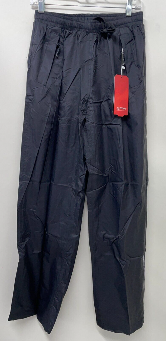 33000ft Adult XS 30x32 Mens Womens Waterproof Rain Pants W/ Reflective Black