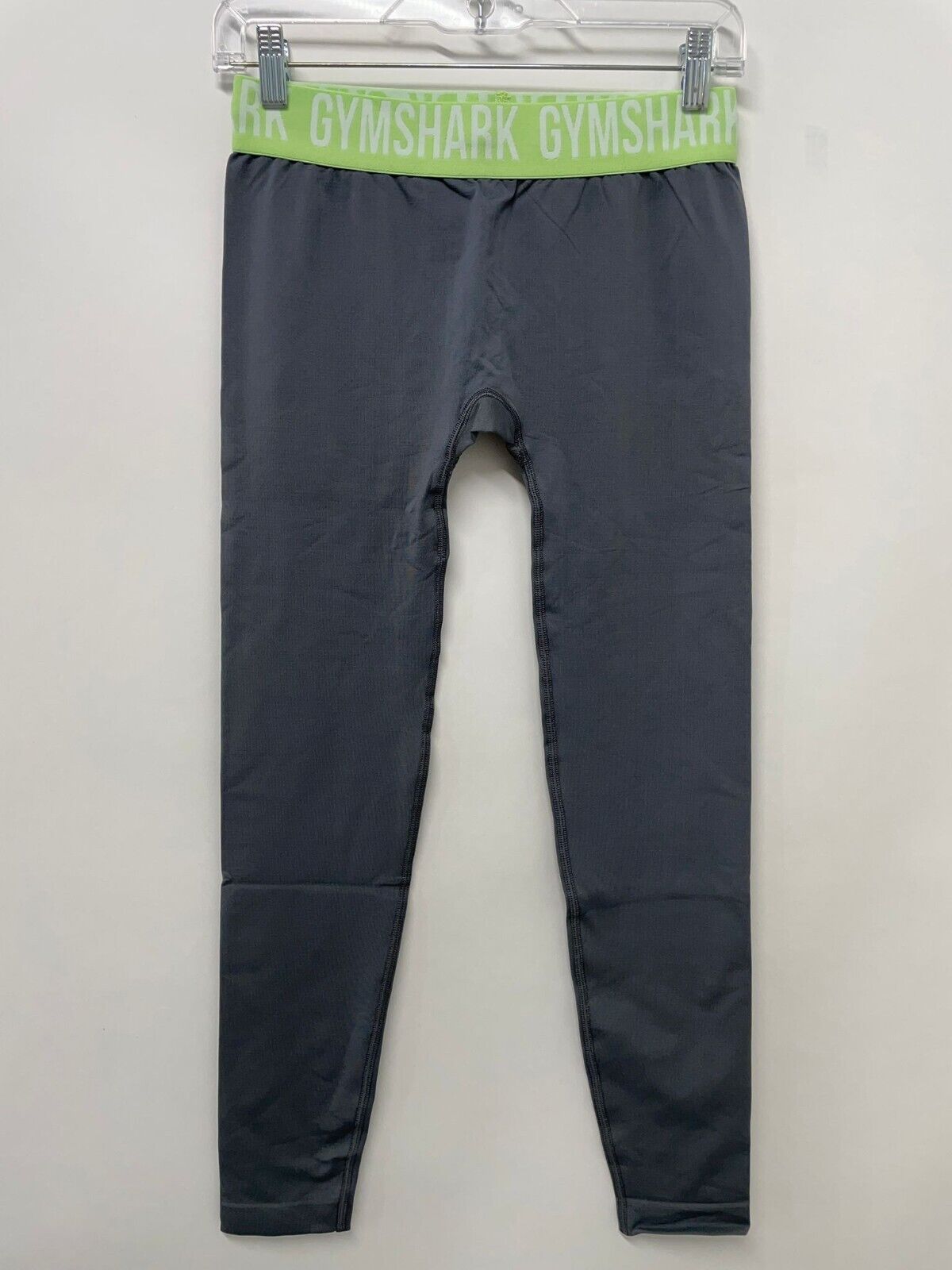 Gymshark Womens M Fit Seamless Legging Banded Gym Charcoal Gray Pant Athletic
