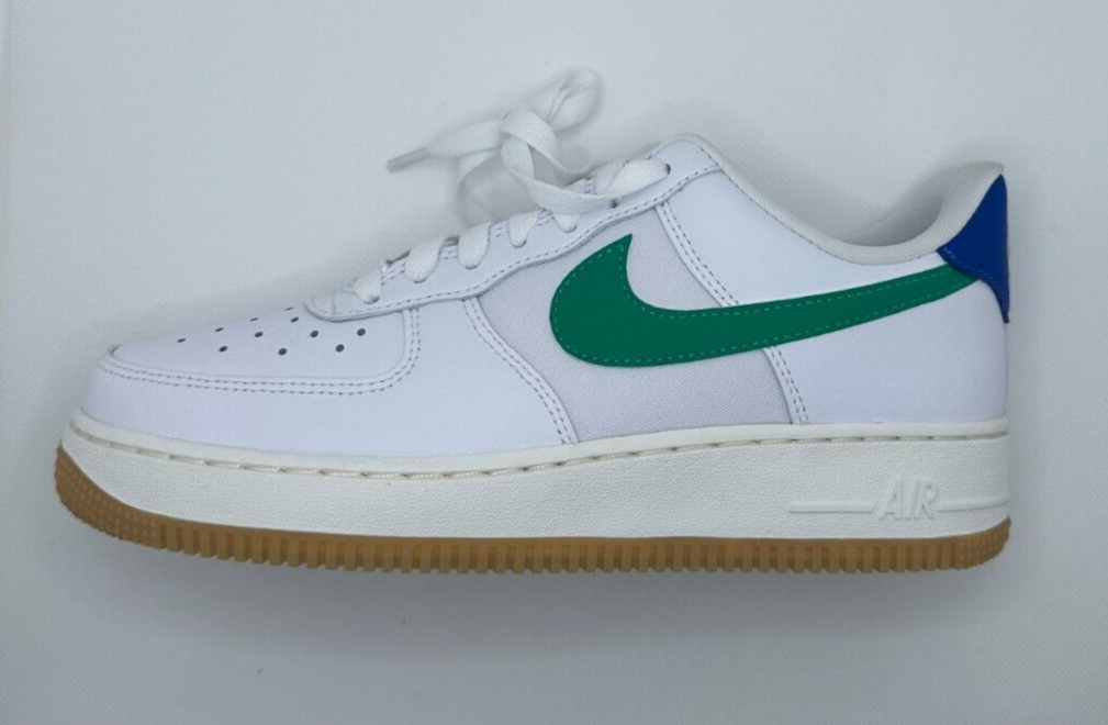 Nike Womens 7.5 Air Force 1 '07 White Stadium Green Casual Shoes DD8959-110