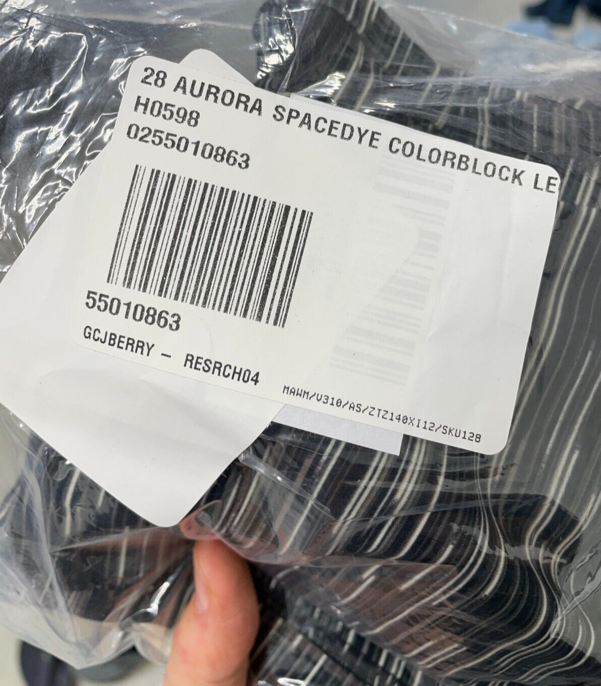 Talbots Women's M On The Move Spacedye Colorblock Leggings Black 55010863 NWT