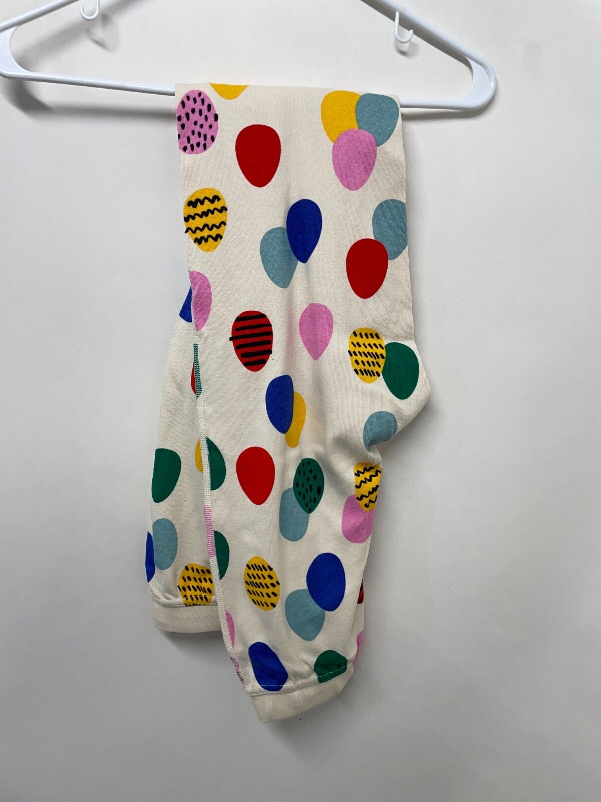 Hanna Andersson Women's XS Long John Pajama Pant & Top 2-Pc Set Easter Eggs NWT