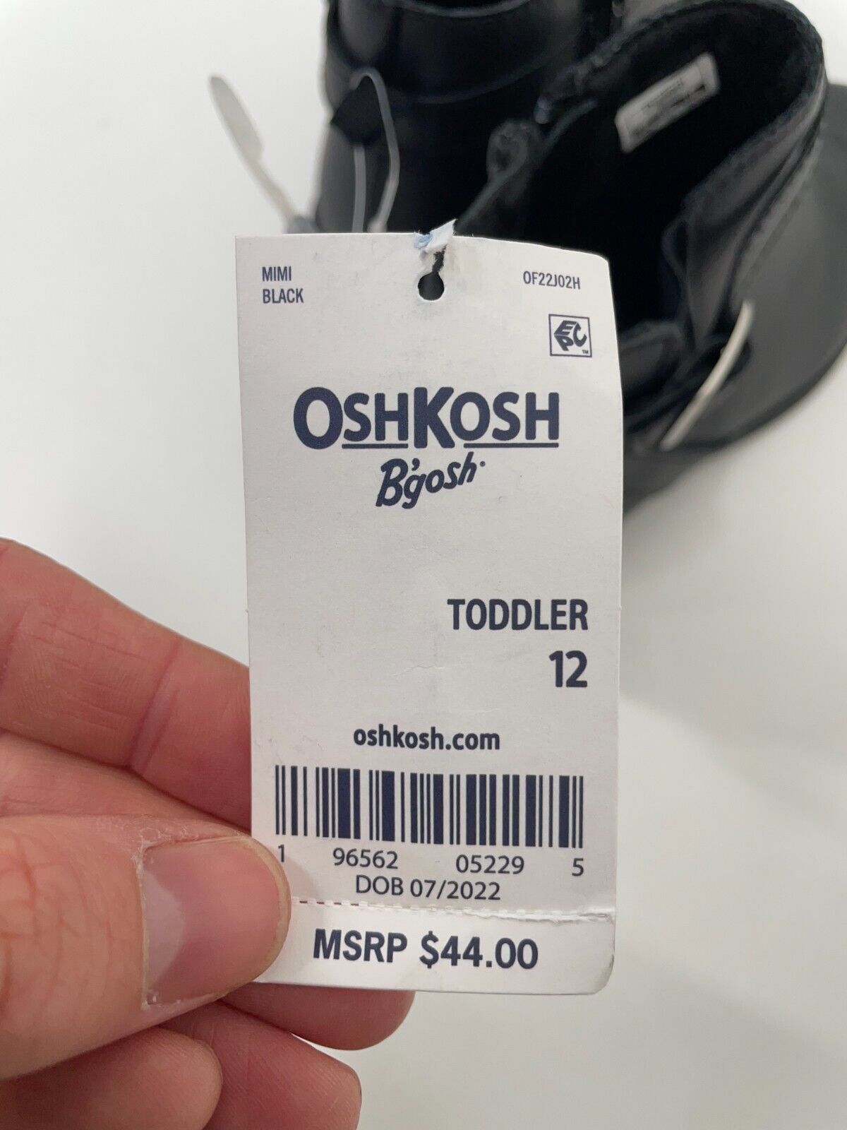 OshKosh B'Gosh Toddler Girls 12 Mimi Casual Fashion Stylish Boots Black OF22J02H