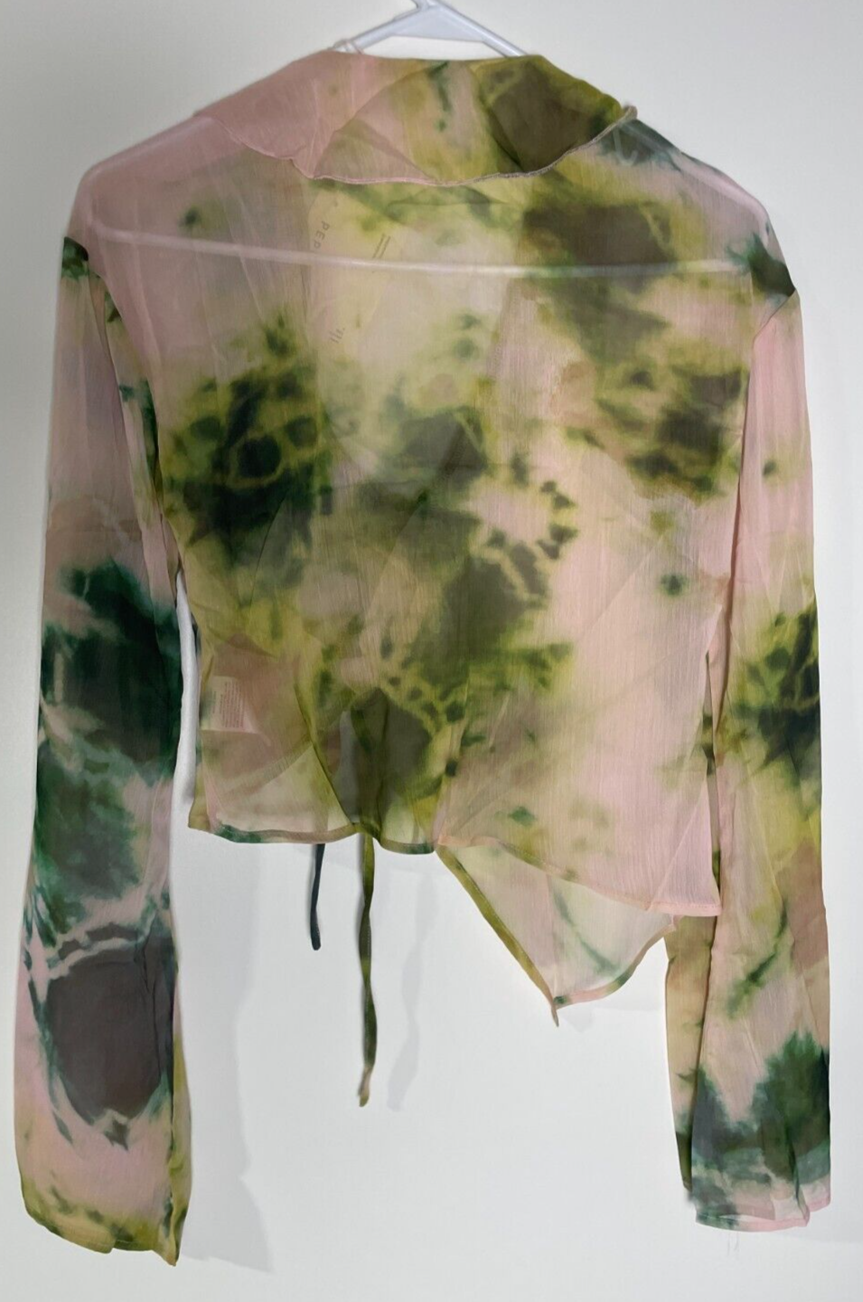 Peppermayo Women's 6 Sariah Tie Long Sleeve Top Blouse Rainforest Green PM23-492
