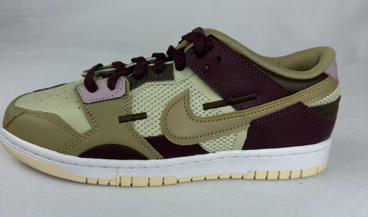Nike Mens 7.5 Dunk Scrap Latte Skateboarding Shoes Sneakers DH7450-100