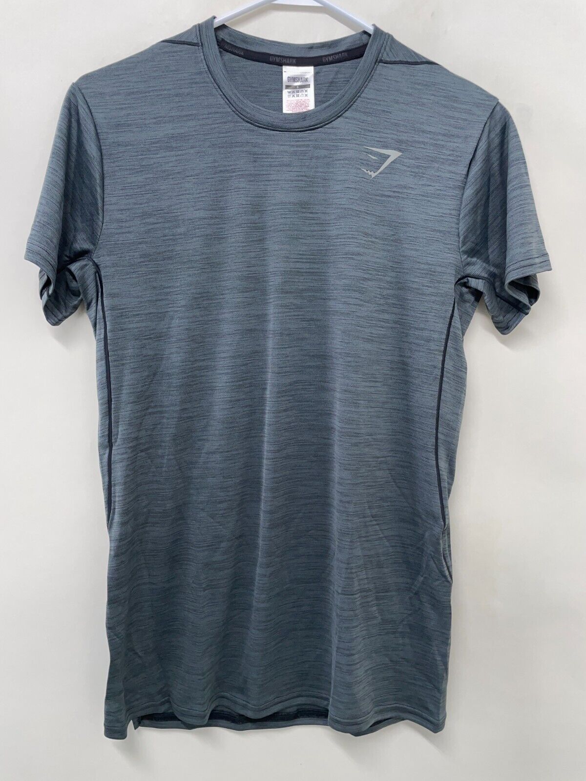 Gymshark Mens S Speed T-Shirt Gray Short Sleeve Crewneck Athletic Tee GMST5172