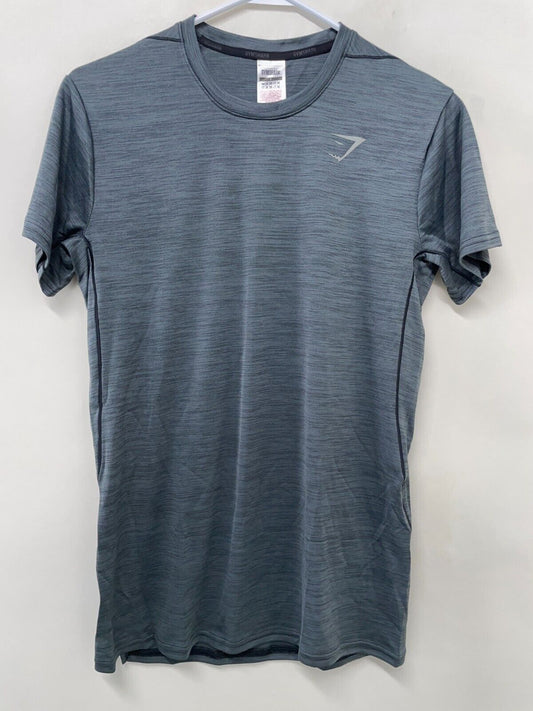 Gymshark Mens S Speed T-Shirt Gray Short Sleeve Crewneck Athletic Tee GMST5172