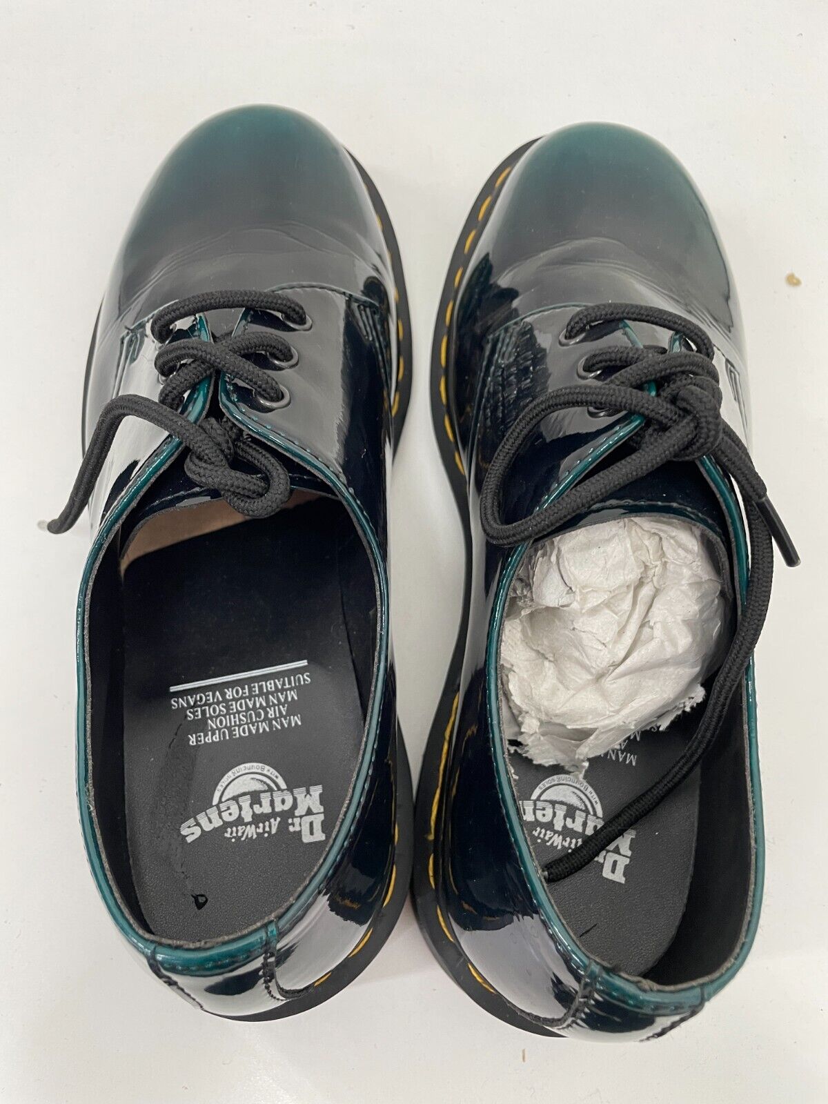 Dr Martens Airwair Womens 9 Vegan 1461 Oxford Shoes Super Glossy Finish 26890431