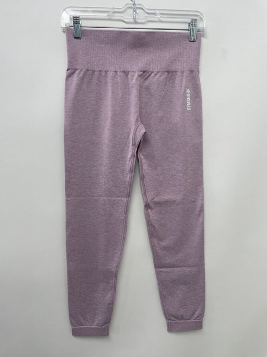 Gymshark Women L Adapt Marl Seamless Leggings Light Purple Ankle Length GLLG4114