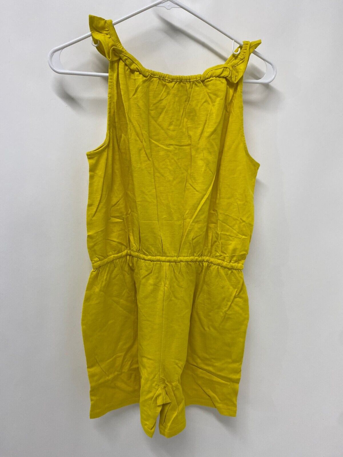 Boden Girls 13/14Y G2719 Charlie Pom Jersey Romper Daffodil One Piece Cotton