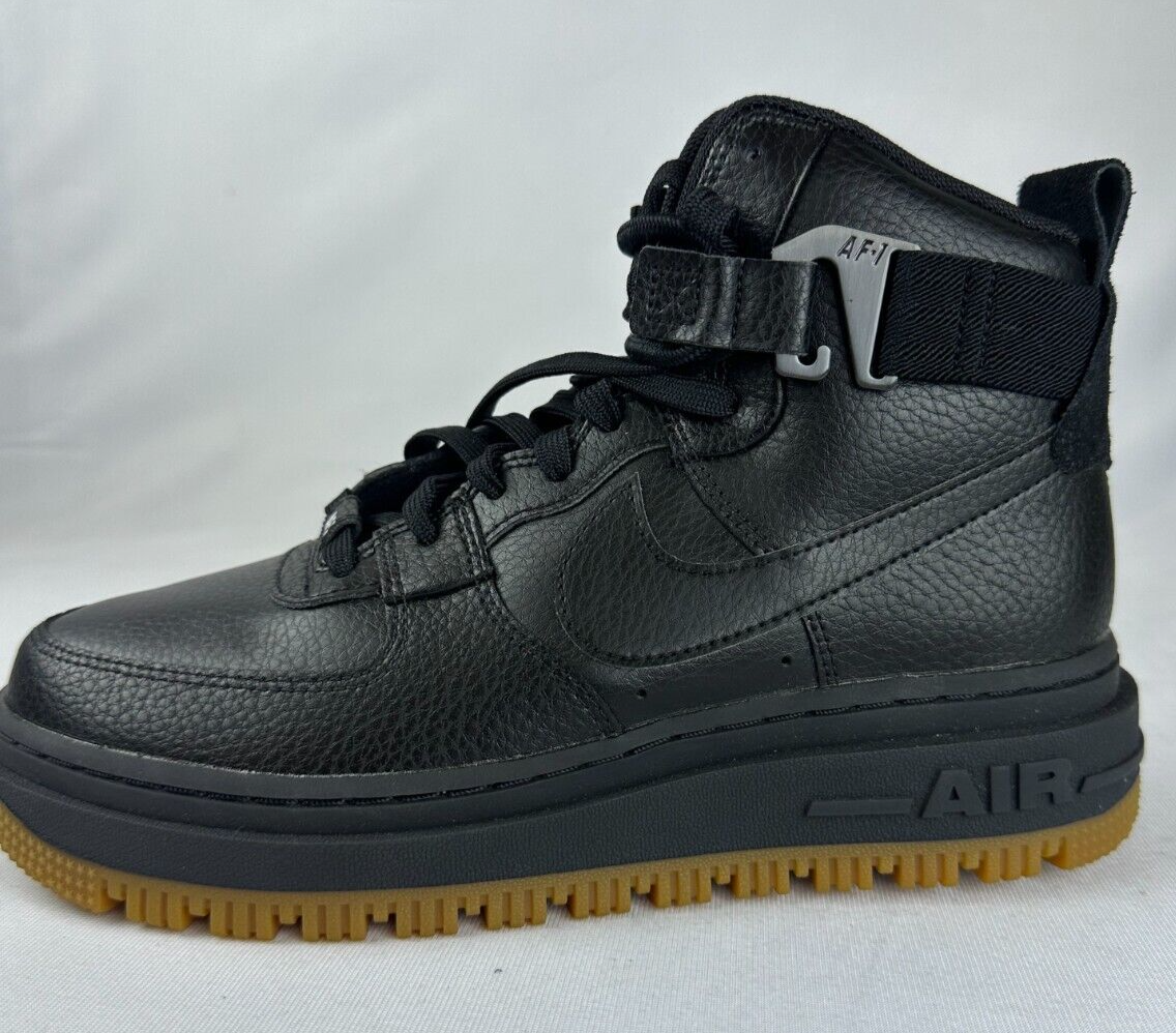 Nike Womens 7 Air Force 1 High Top UT 2.0 Black Skateboarding Shoes DC3584-001