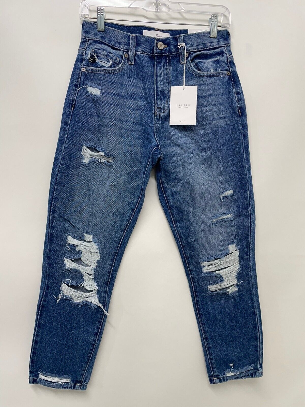 Kancan Womens 3/25 Lot 2 Mom Kerrigan Relaxed Bonnie Jeans Boyfriend High Waist