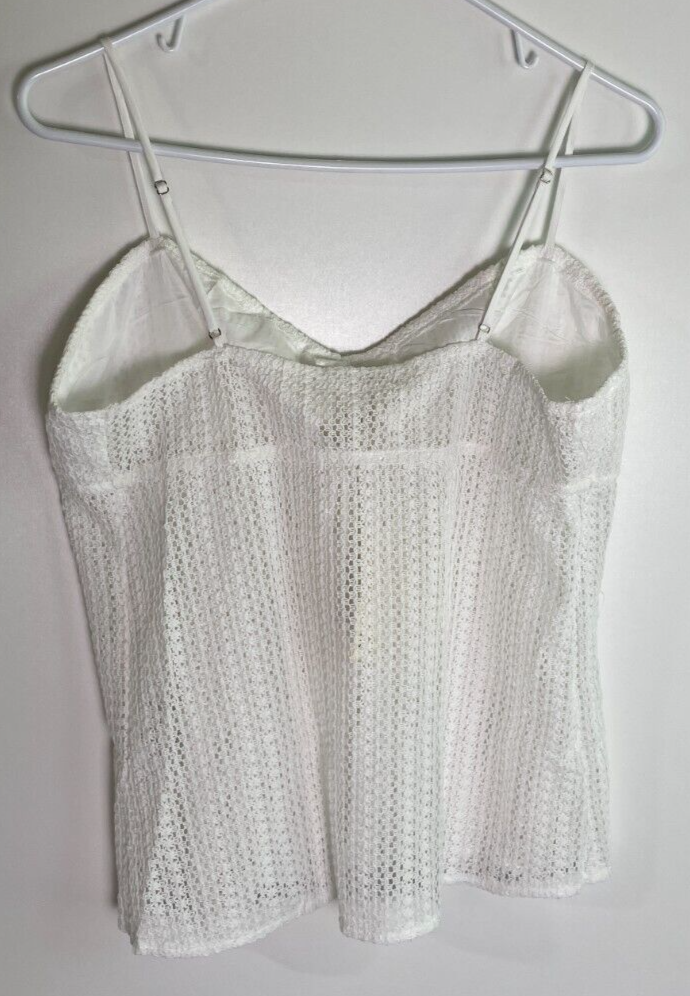 Peppermayo Women's S/M Karley Knit Semi-Sheer Top & Pants Set White SH-PM23-568