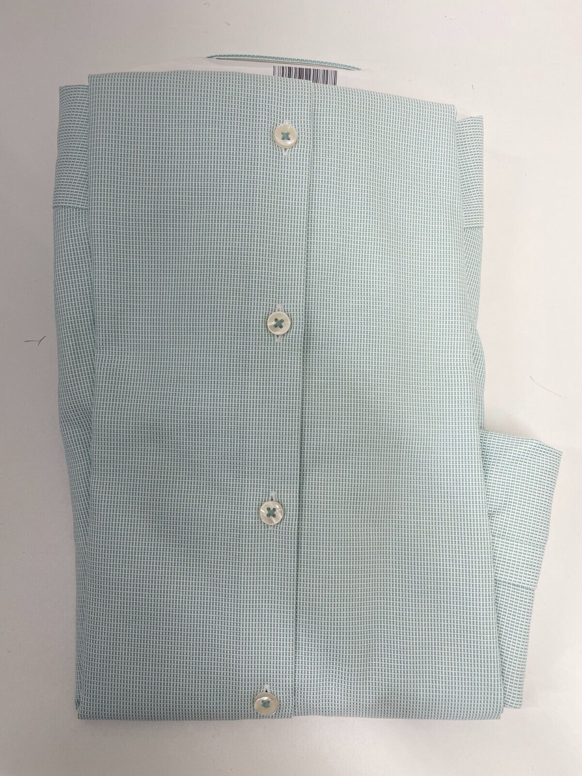 Charles Tyrwhitt Mens 16.5/36 ESF Non-Iron Rectangle Stretch Dress Shirt Green