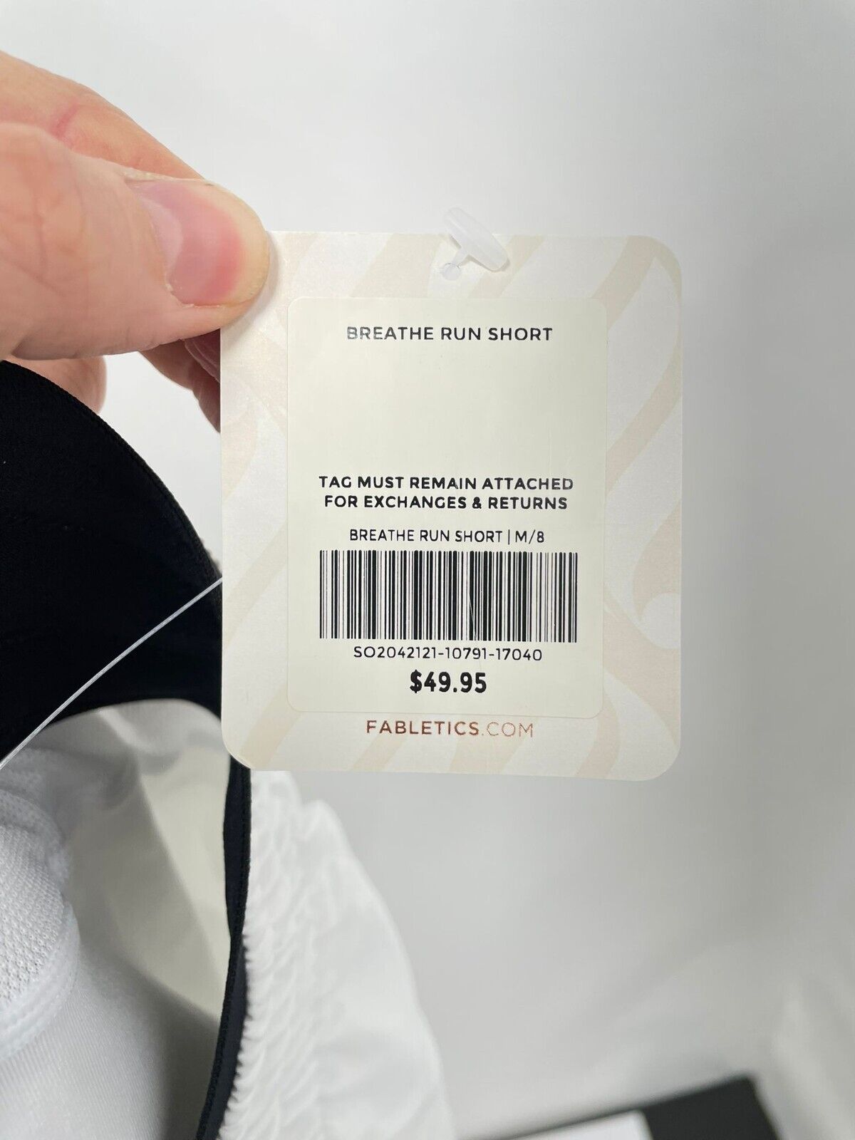 Fabletics Womens Breathe Run Short Bright White Reflective Silver Gym Athletic