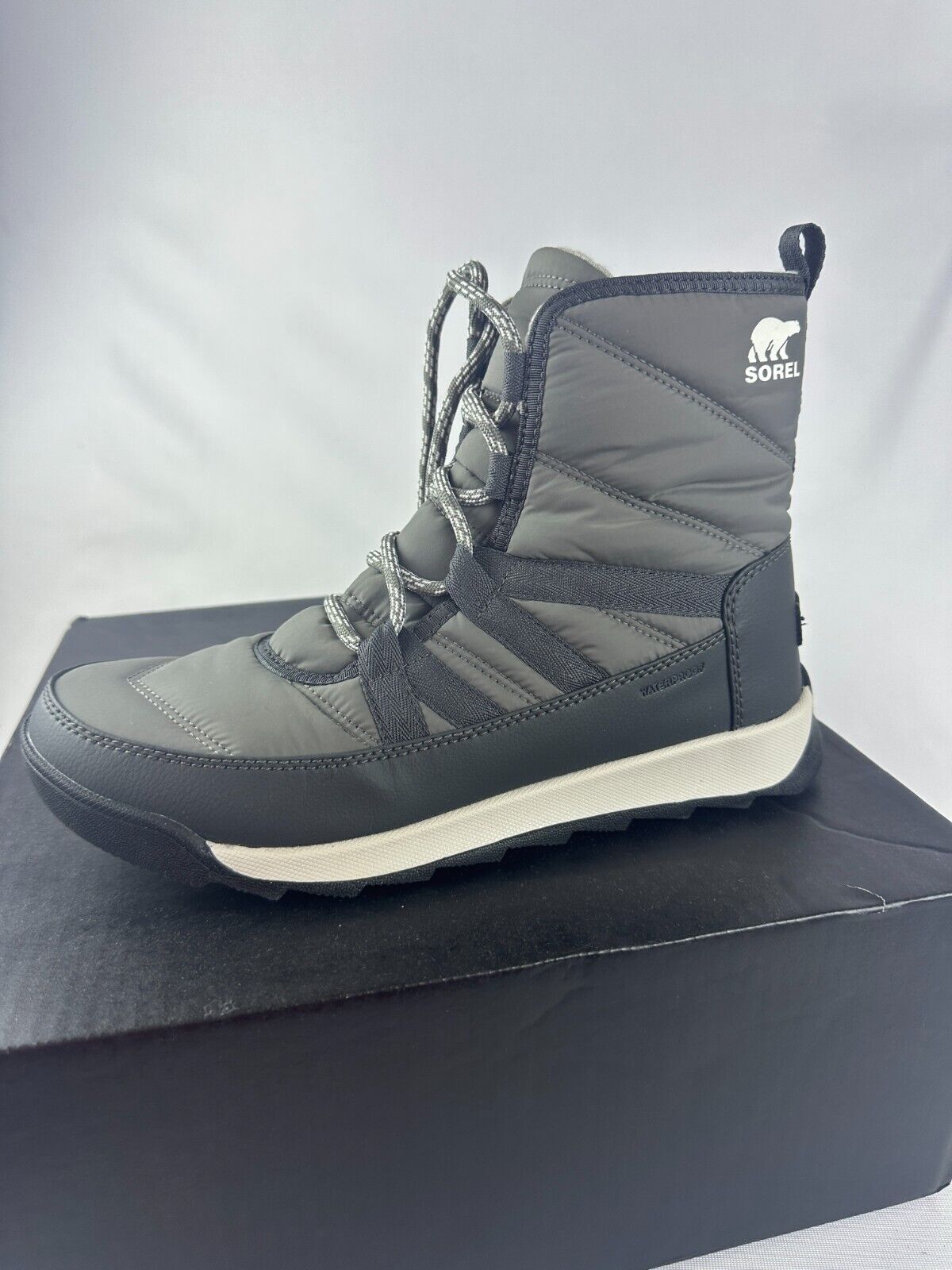 Sorel Womens 9.5 Whitney II Short Lace Boot Quarry 1921341052 Sporty Winter Snow