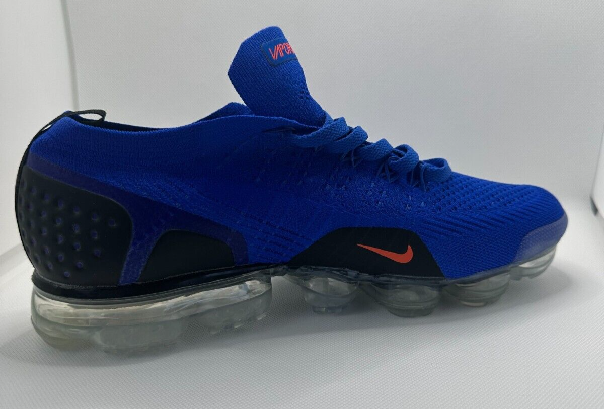 Nike Mens 10 Air VaporMax Flyknit 2 Racer Blue Running Shoes Sneakers 942842-400