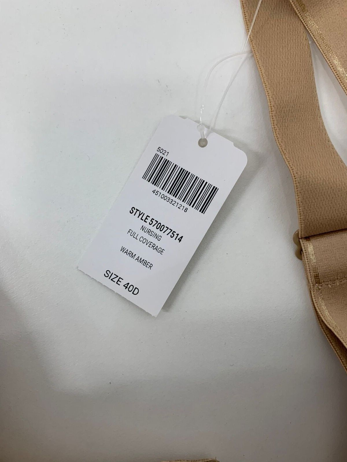 Soma Womens 40D Embraceable Perfect Coverage Contour Nursing Bra Warm Amber