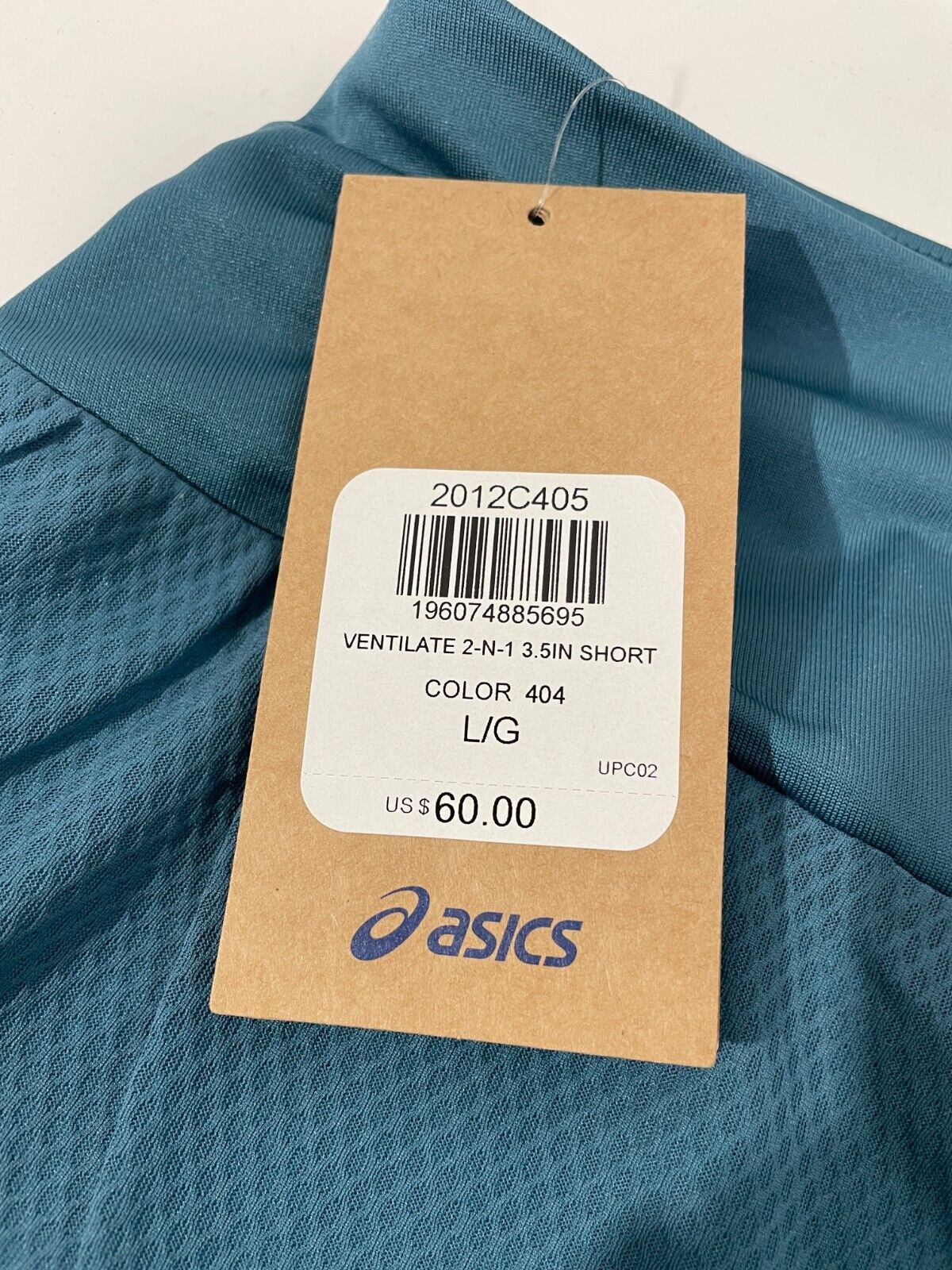 ASICS Womens L Ventilate 2-N-1 3.5In Running Short Gloomy Sea/Gris Blue 2012C405