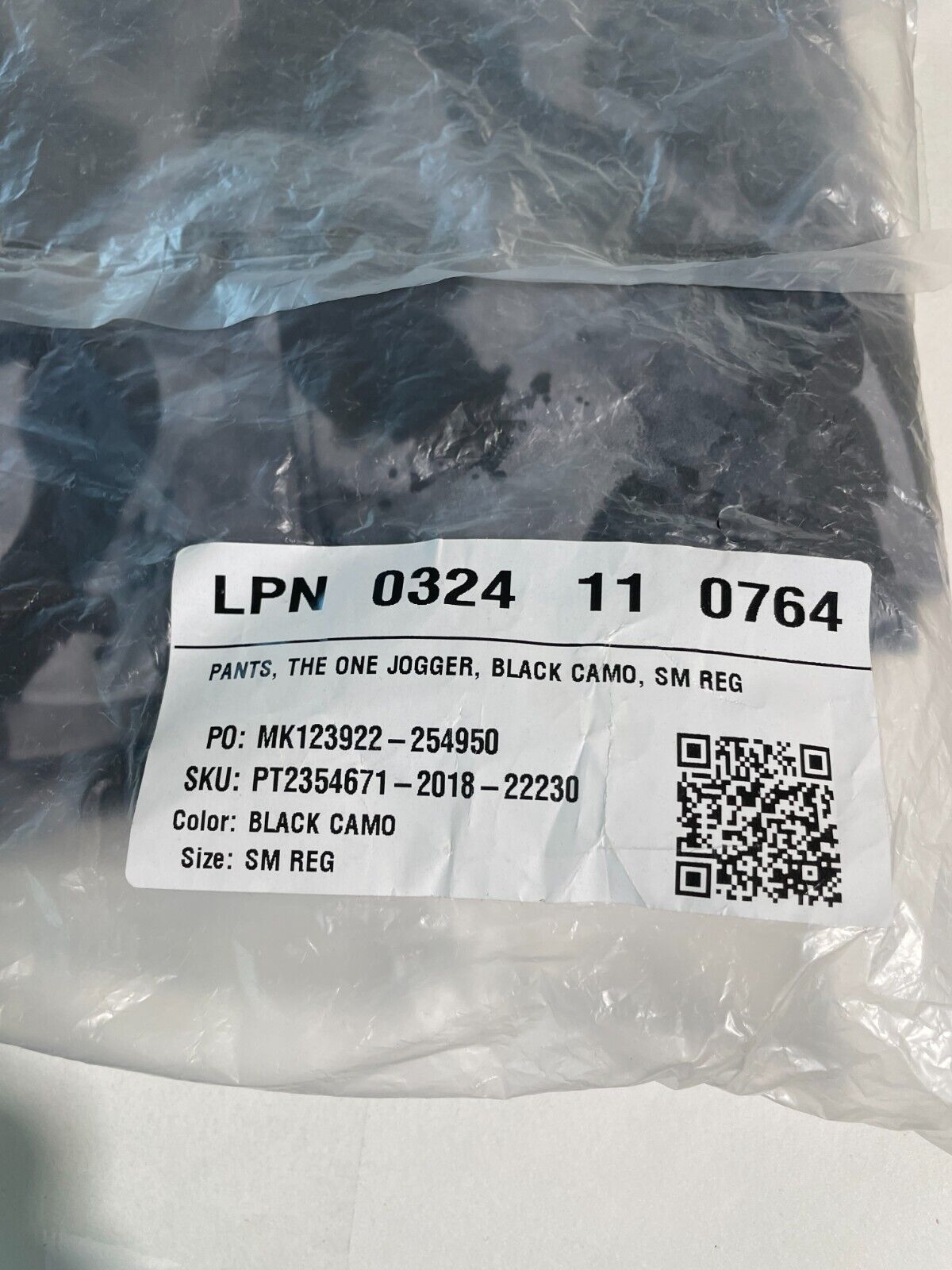 Fabletics Mens S Reg 29" The One Jogger Black Camo Pull On Pant Active PT2354671