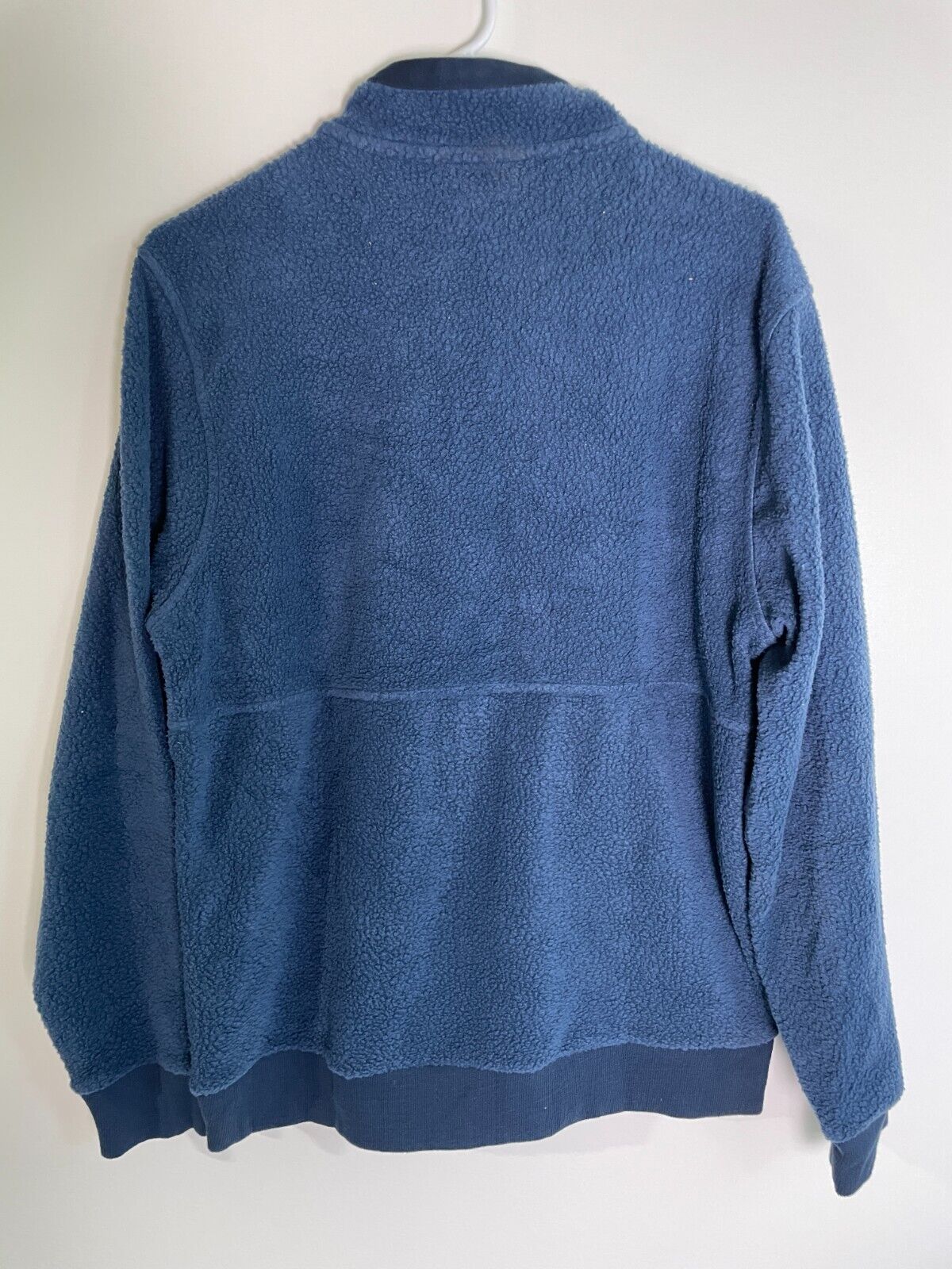 Patagonia Mens M Shearling Micro-Pile Fleece Full Zip Jacket Tidepool Blue 26125