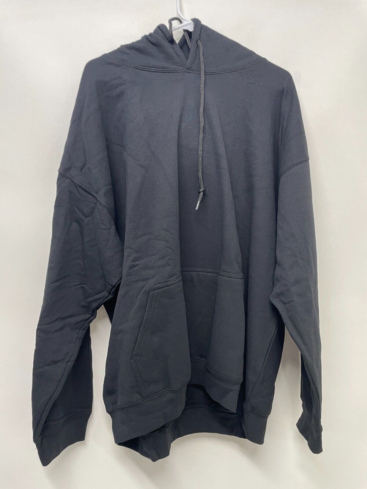 Boohoo Mens L Oversized Dragon Box Graphic Hoodie Sweatshirt Black Pullover