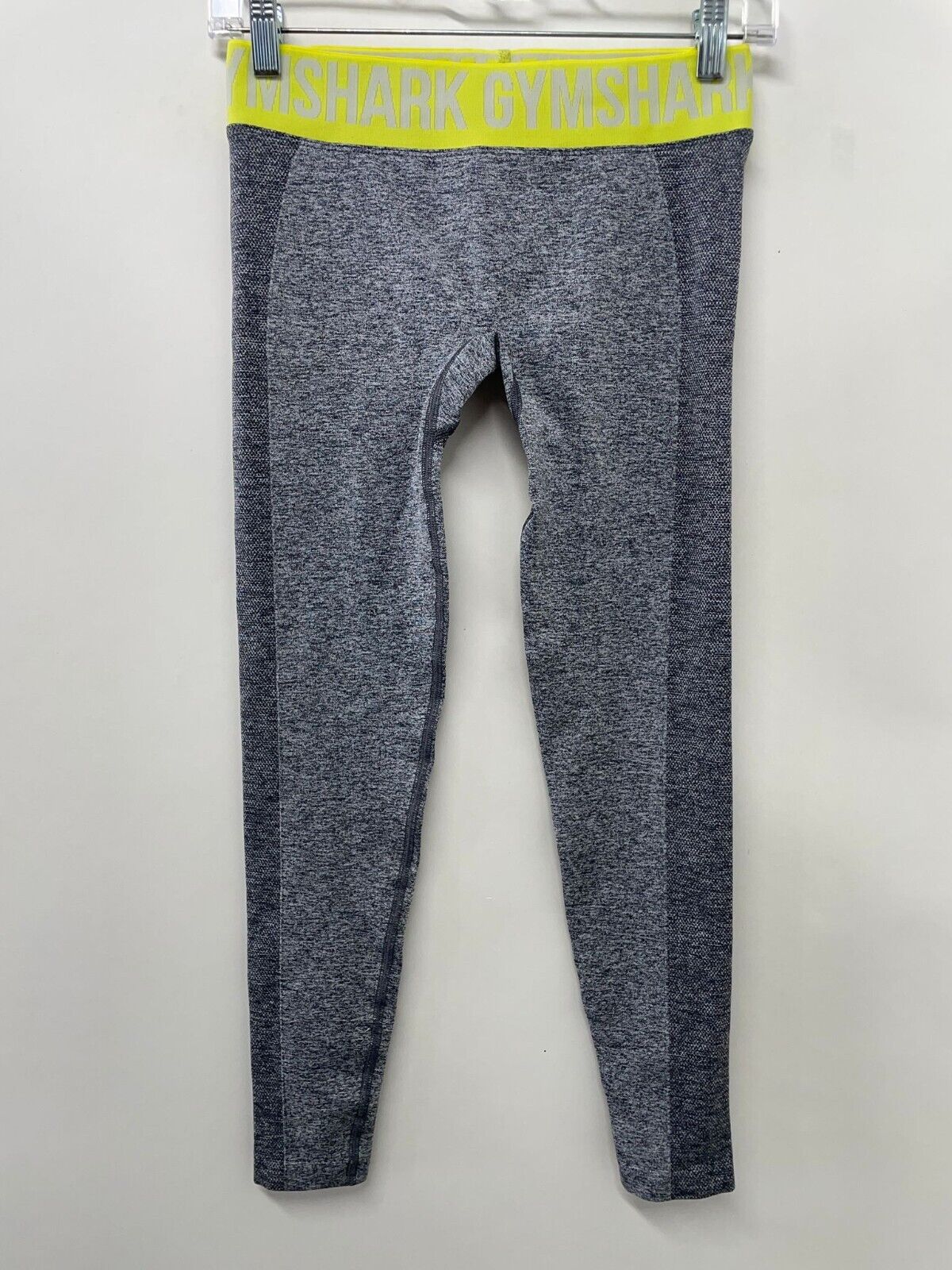 Gymshark Womens S Flex Low Rise Legging Gym Athletic Charcoal B1A2N Yellow