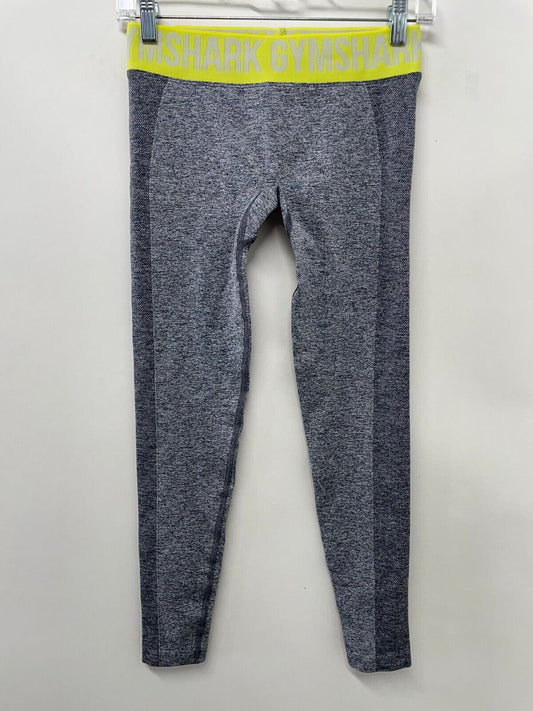 Gymshark Womens S Flex Low Rise Legging Gym Athletic Charcoal B1A2N Yellow