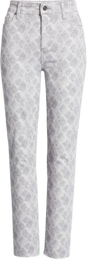 Paige Womens 31 Viper Snake Print Hoxton Slim Skinny Jeans High Waist Ankle