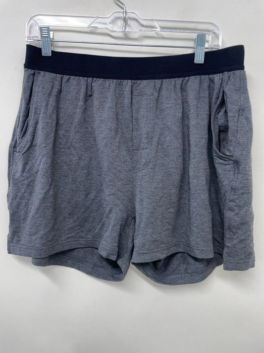 Jambys Mens L Boxers Shorts with Pockets Underwear Gray Black Unisex Loungewear