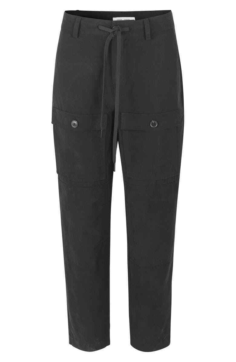 Samsoe Womens S Samsøe & Samsøe Sukari Tie Waist Trousers Black Pants