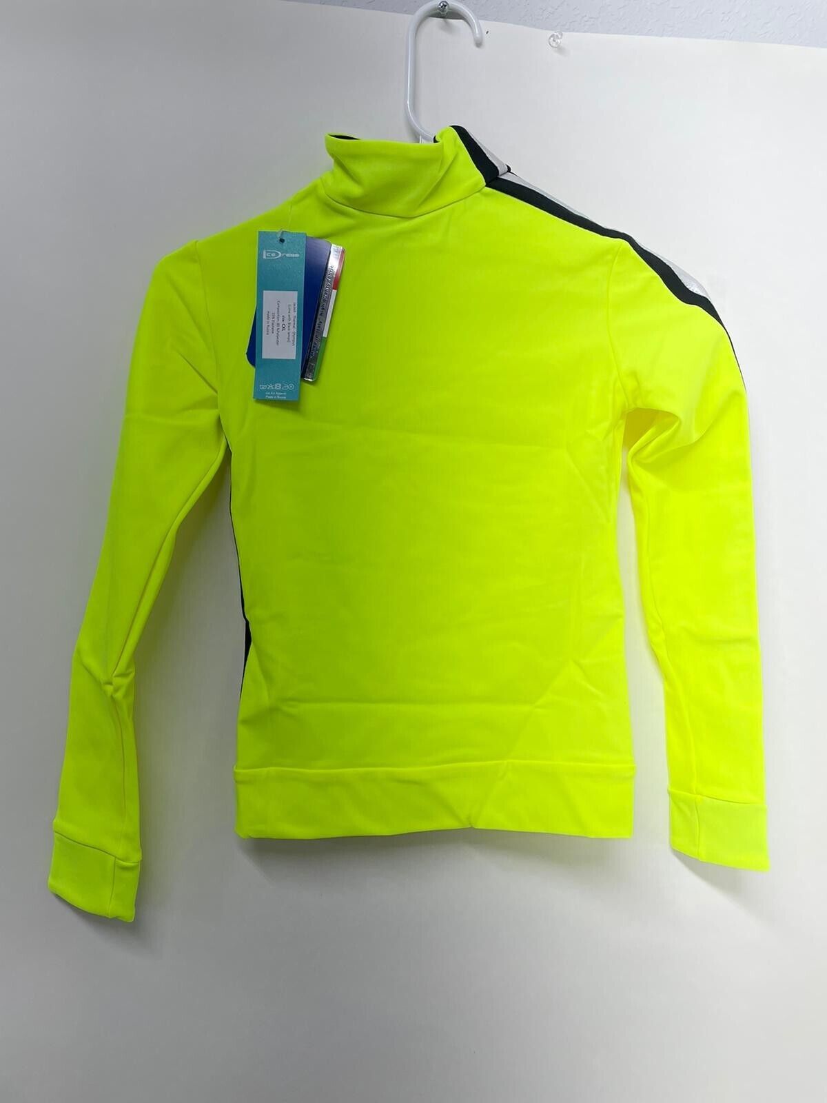 IceDress Adult M Thermal Olympus Jacket Ice Dancing Figure Skating Neon Womens