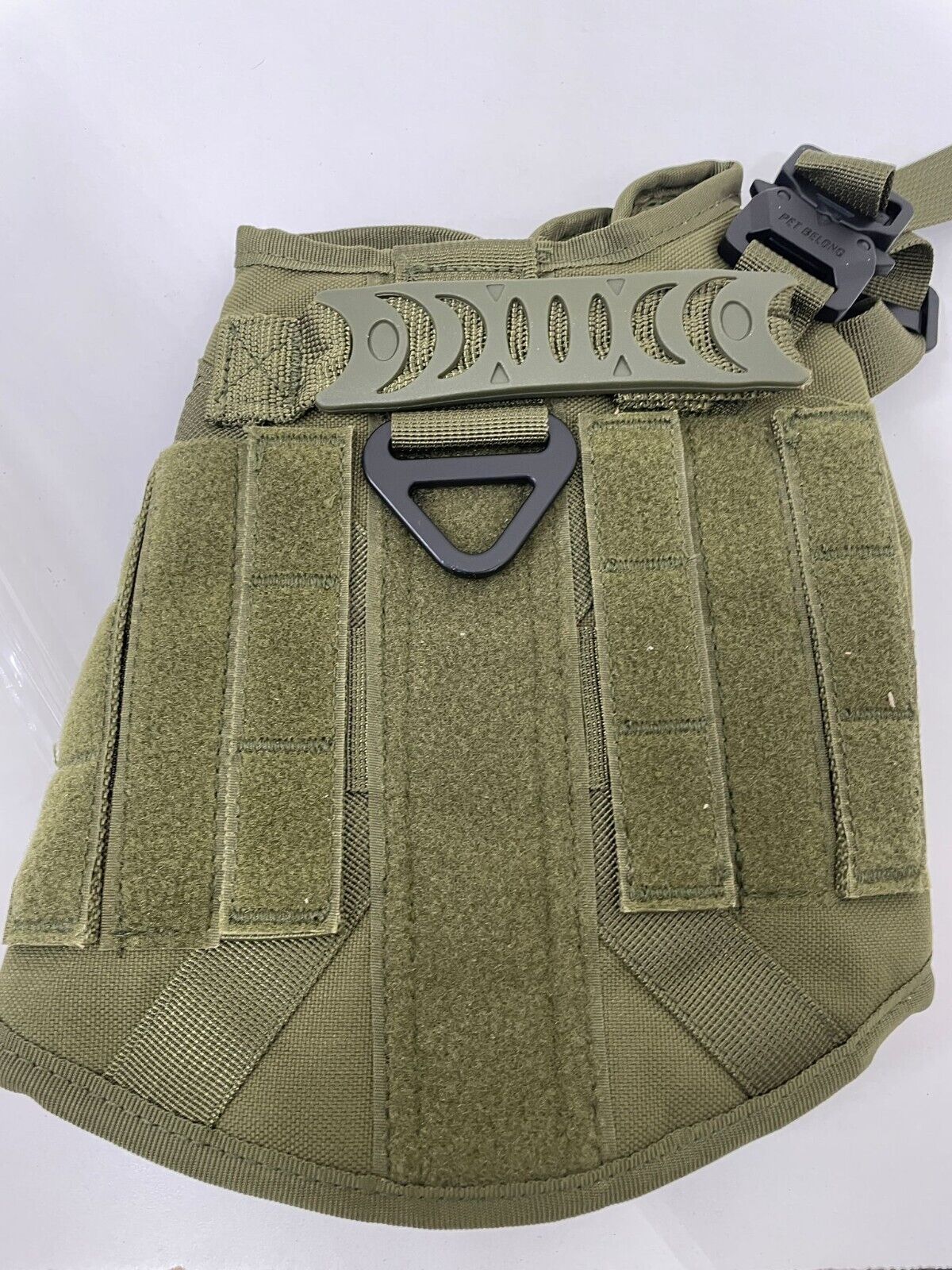 Pet Belong Dog S Tactical Service Pet Harness w/ Handle Ranger Green K9