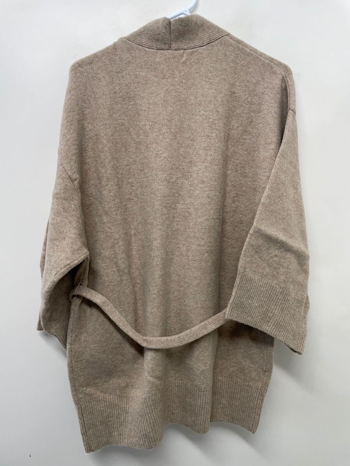 Mango MNG Womens XS/S Spagheti Cardigan Sweater Kimono Wrap Brown Tan 27000364