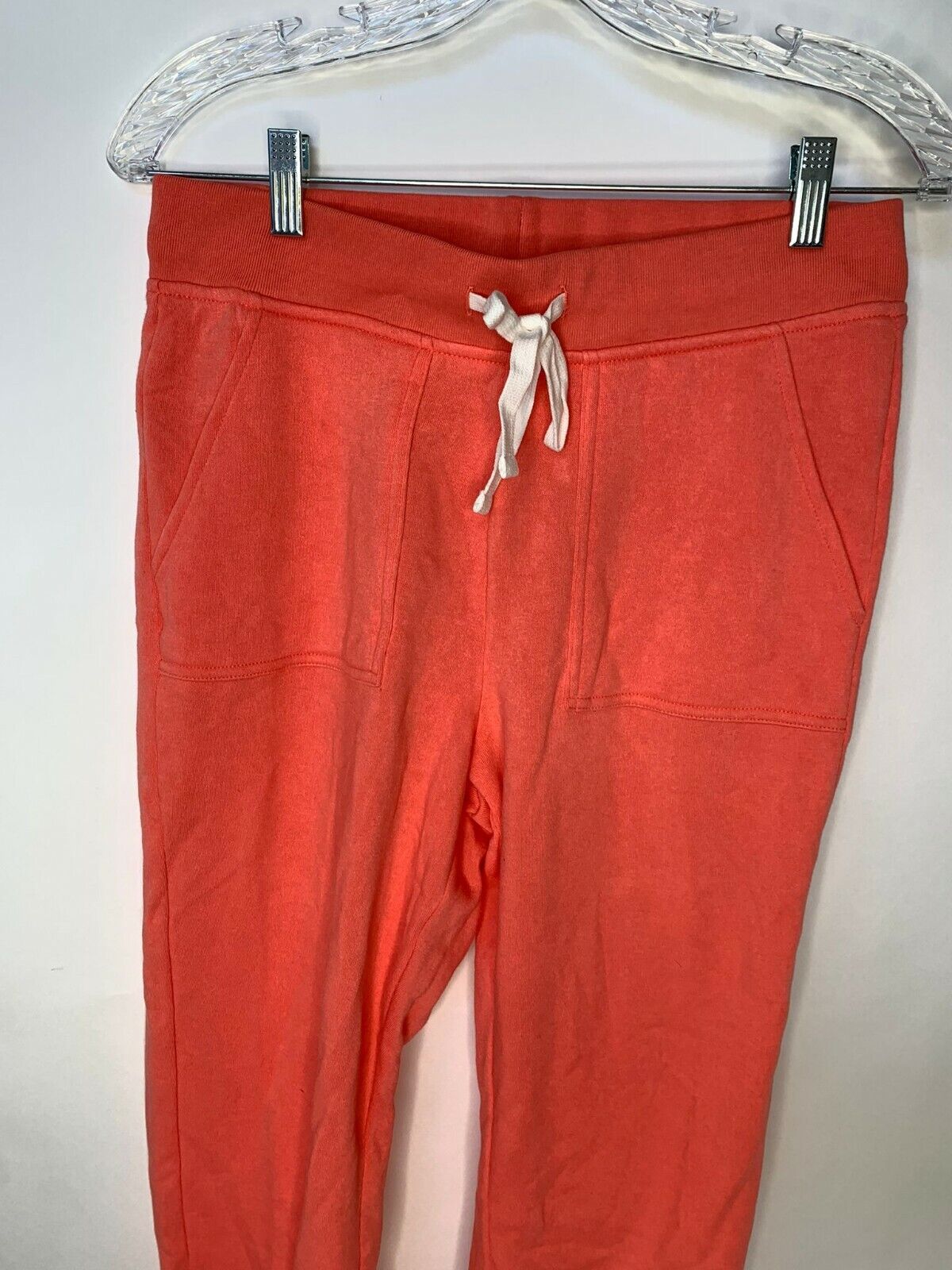 J Crew Womens S Jogger Pant Sweatpants in Cloudspun Fleece Peach Neon Rose