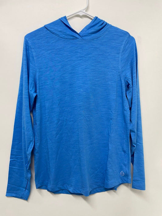 Tasc Womens S Recess Long Sleeve Hoodie T Shirt Palace Blue Pullover Top