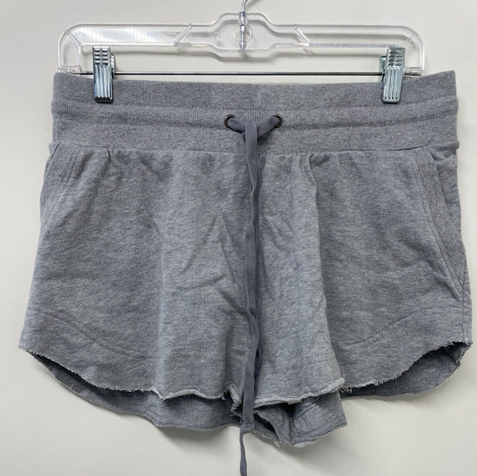 Daily Practice by Anthropologie Womens S High Waisted Shorts Gray Raw-Edge Sweat