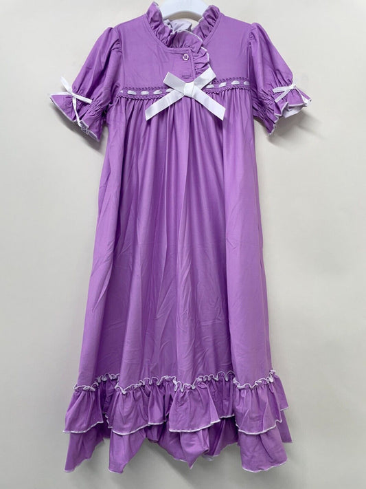 Only Little Once Girls 5 Clara Long Sleeve Pajama Purple Nutcracker Nightgown