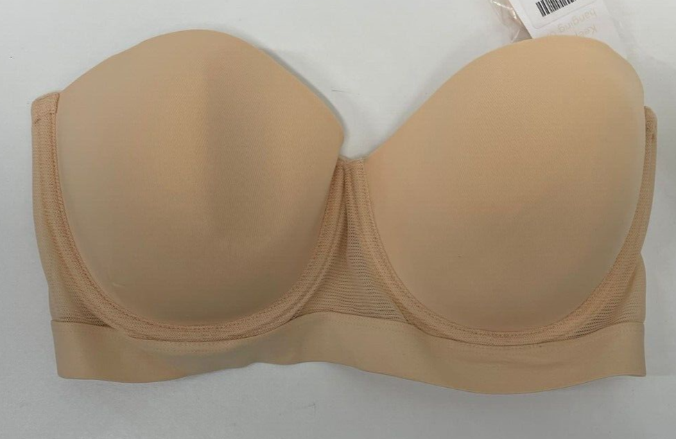 Lively Womens 34DDD 32214 The Smooth Lined Strapless Bra Toasted Almond Nude